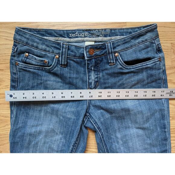 Womens Refuge Jeans Size 7S Blue Denim Cotton Polyester Spandex Blend Logo - Picture 6 of 11